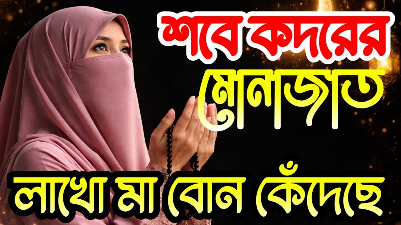 শবে কদরের মোনাজাত । মহিলা বক্তার নতুন ওয়াজ । Mohila Boktar Waz