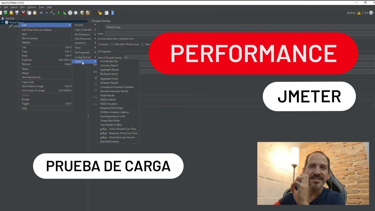 como hacer pruebas de rendimiento con Apache JMeter | JMeter pruebas de carga