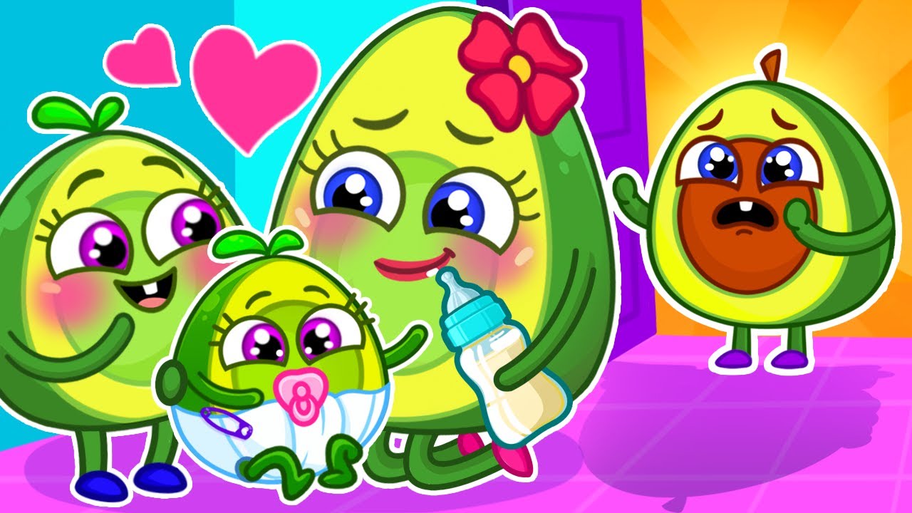 Mommy is mine!😭 No, No Avocado Baby, Don't Feel Jealous ❤️ || Kids Cartoon by Pit & Penny Stories🥑✨