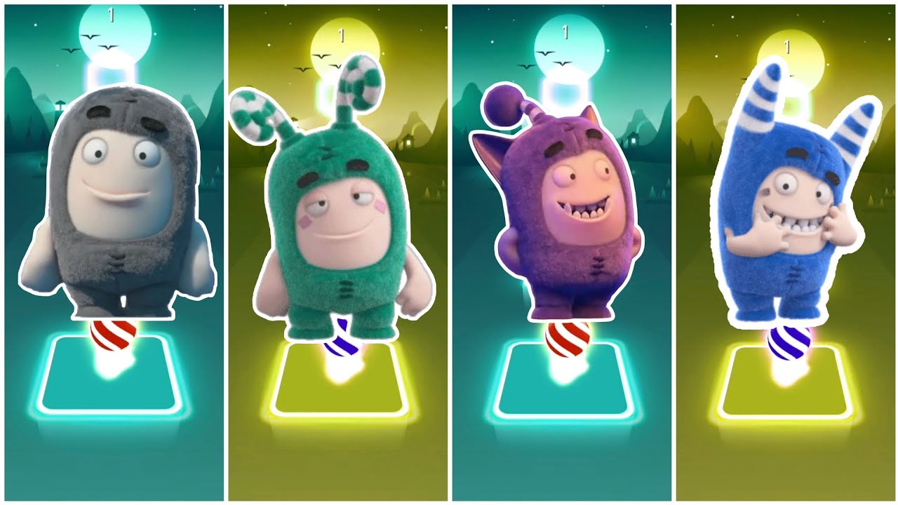 Oddbods Pogo Vs Oddbods Zee Vs Oddbods Jeff  VS Oddbods Food - Tiles Hop Edm Rush 🎶