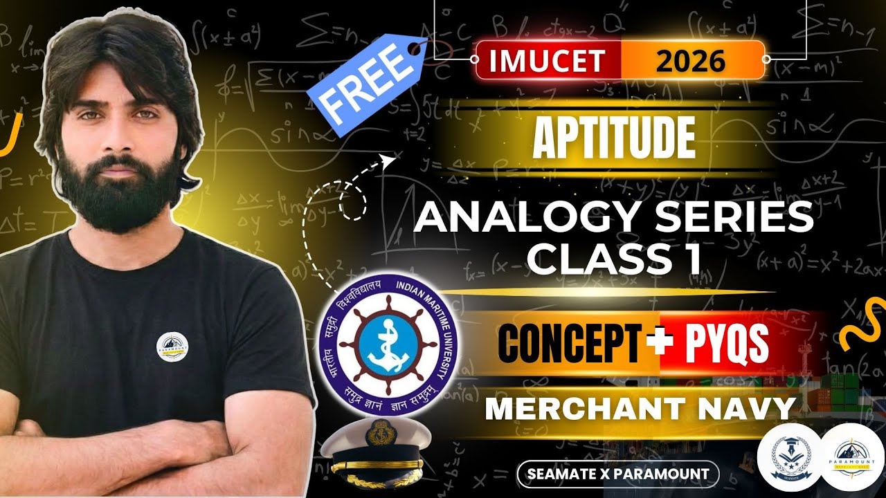 Complete Analogy for IMU CET 2026 Aptitude 🔥|Class 1| PYQs Solved | Quants and Reasoning for IMU