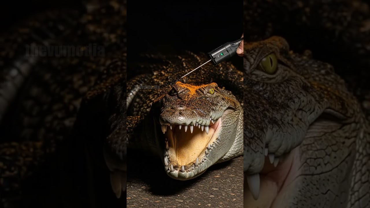 Crocofile Gets Instant Karma For Messing With the Wrong Animal! #animal #karma