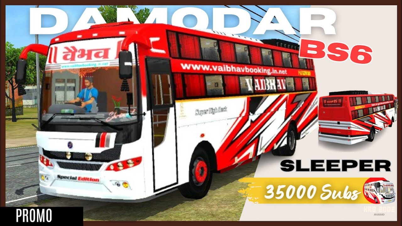 New Damodar Built BS6 AC Sleeper Bus Mod | FULL REVIEW | KRB2002