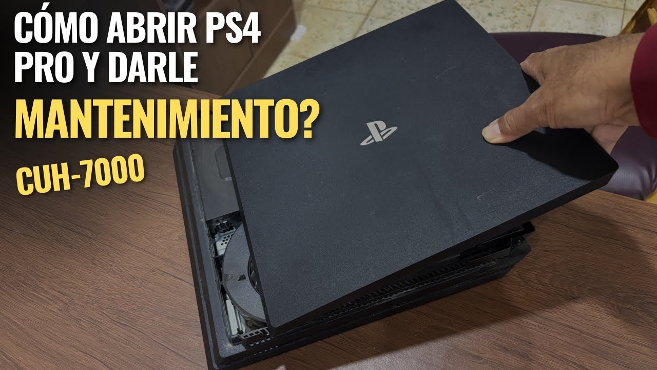 Cómo abrir y cambiar pasta térmica a PS4 Pro CUH-7000?