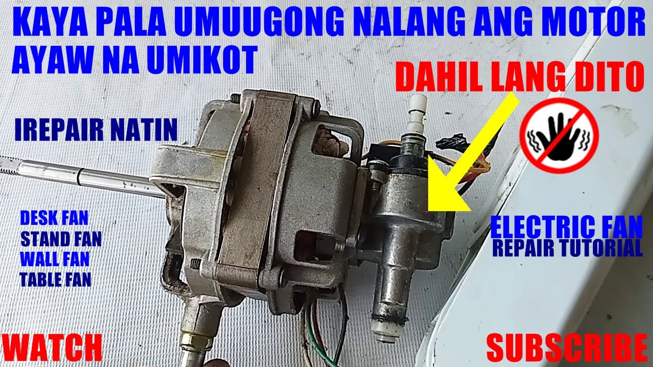 Electric fan motor umuugong nalang. Irepair natin, #JessRepairTV Trending.