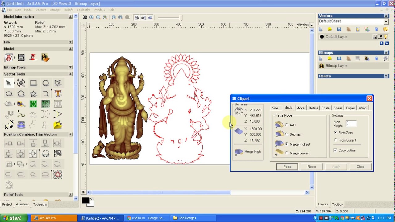 main door god designs cnc