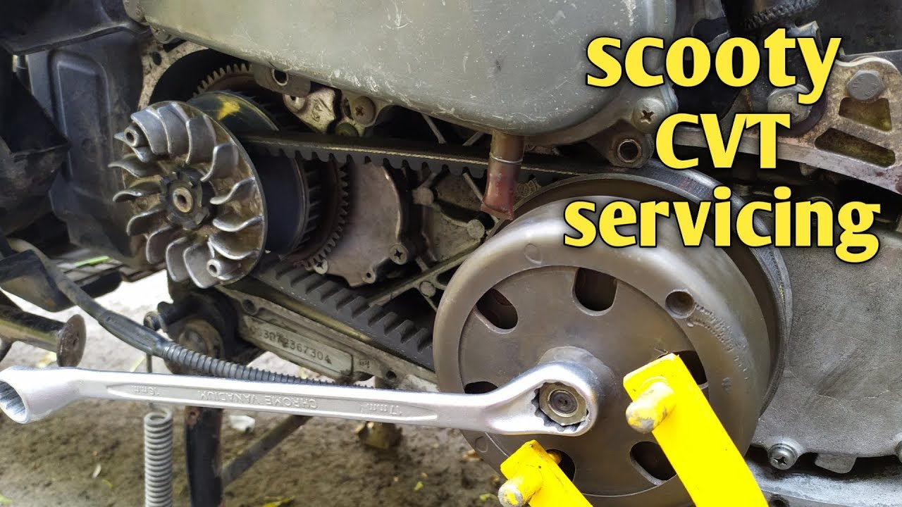 How to service scooty clutch assembly | scooty cvt service