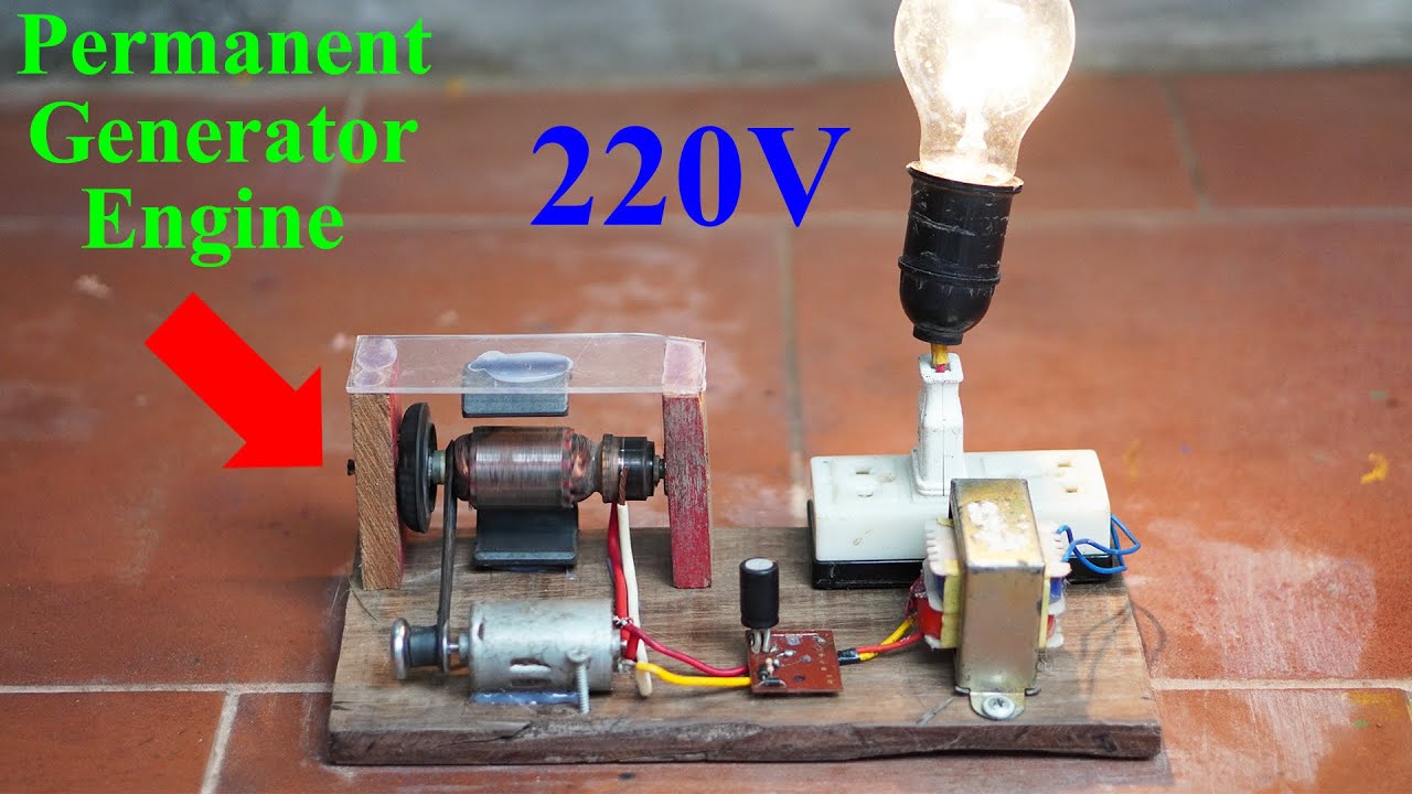 Turn Iron Cutting Machine Into Permanent Generator 220v