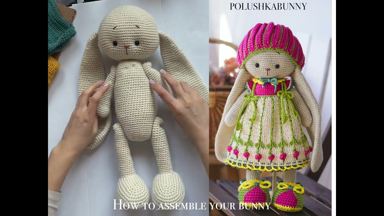 VIDEO TUTORIAL - How to assemble your toy - POLUSHKABUNNY