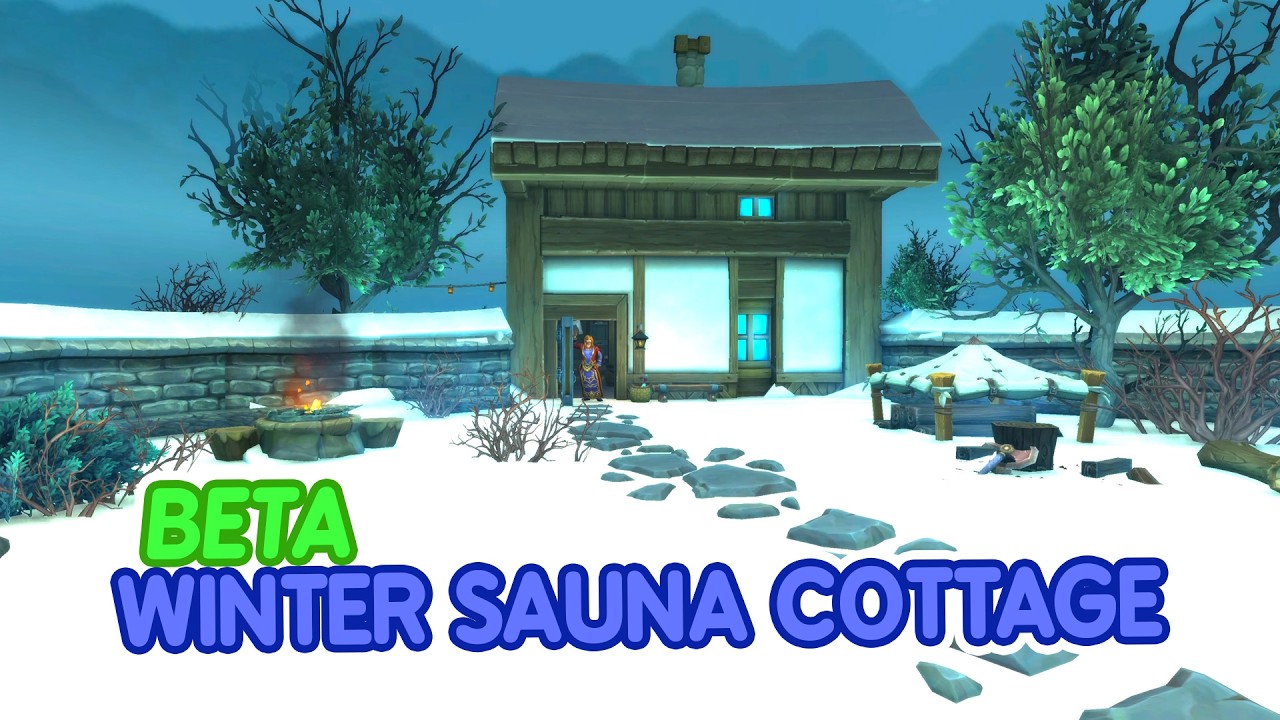 WoW Housing: Winter Sauna Cottage