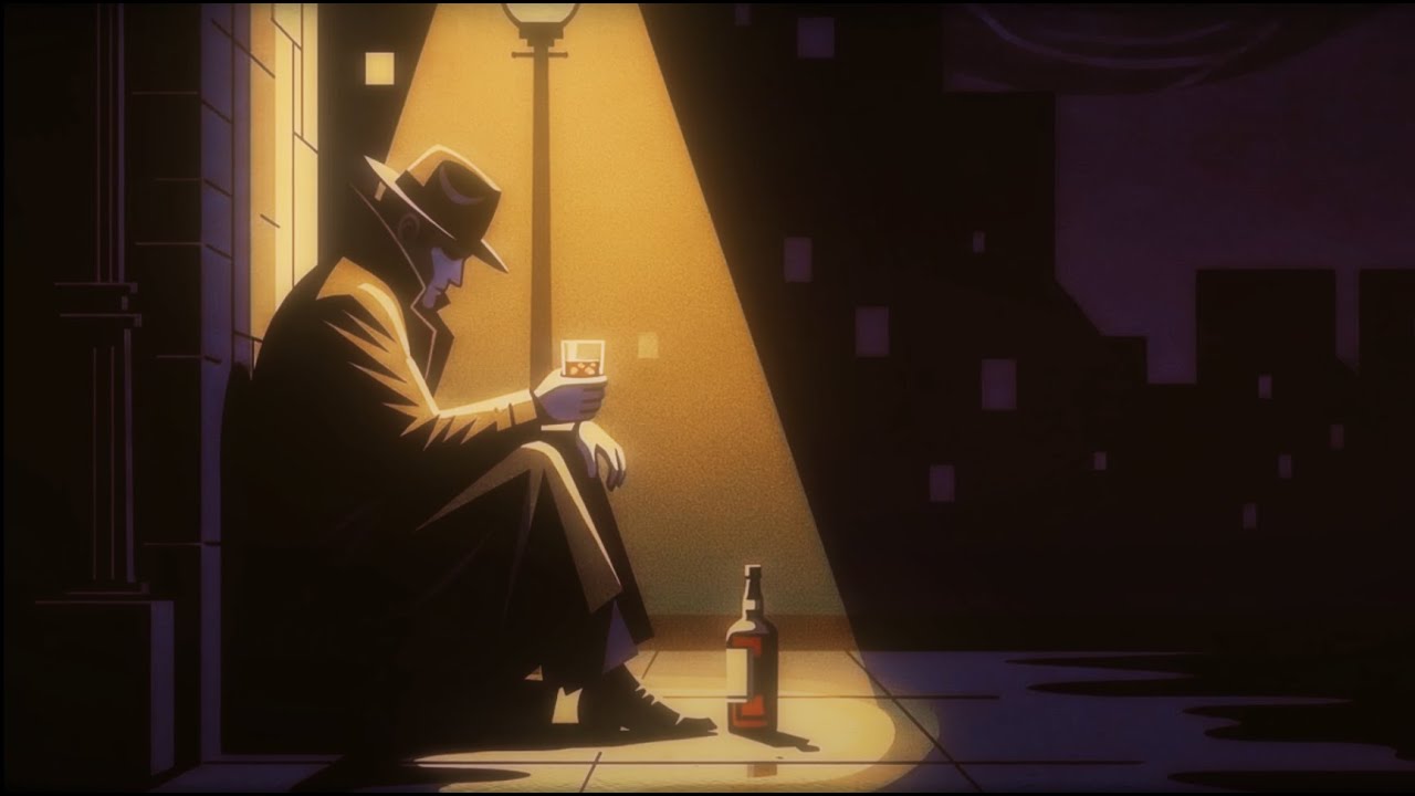 Whisky & Streetlights | Lofi - 1920’s Jazz Music for Night Focus & Sleep