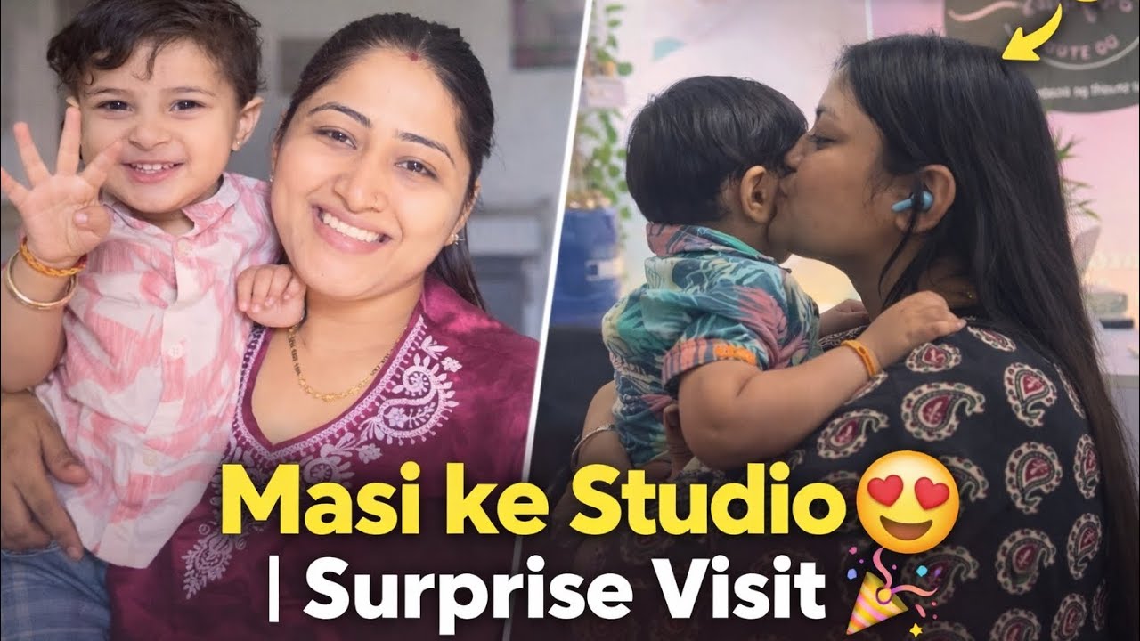 Achaanak Masi Ke Studio Pahunch Gaye 😲| Surprise Family Vlog| AnjaliGarole03