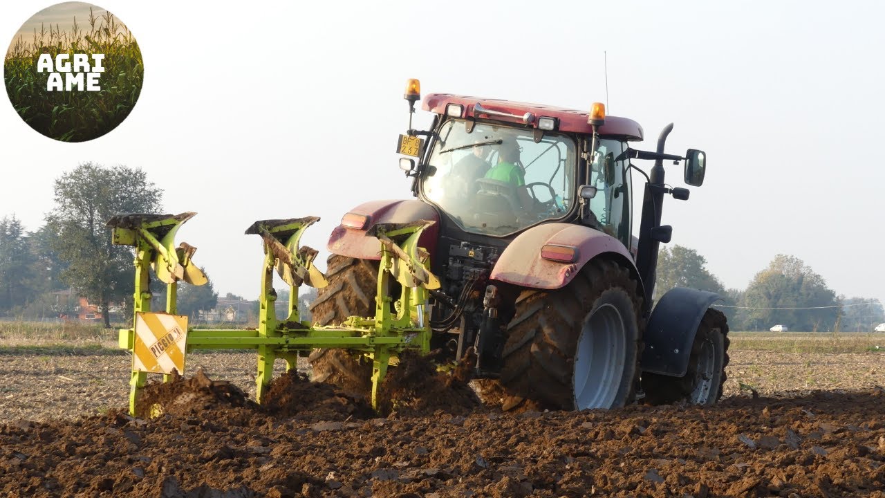 Case Maxxum 140 + trivomere Piccioni | Azienda Agricola Gaiardi | Aratura 2020