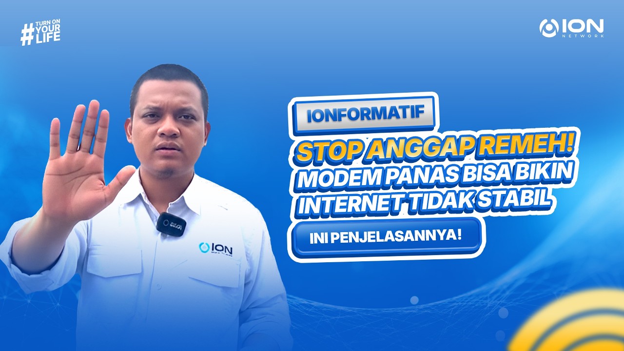 Internet Lemot? Bisa Jadi Modem Kamu Kepanasan!  - IONFormatif