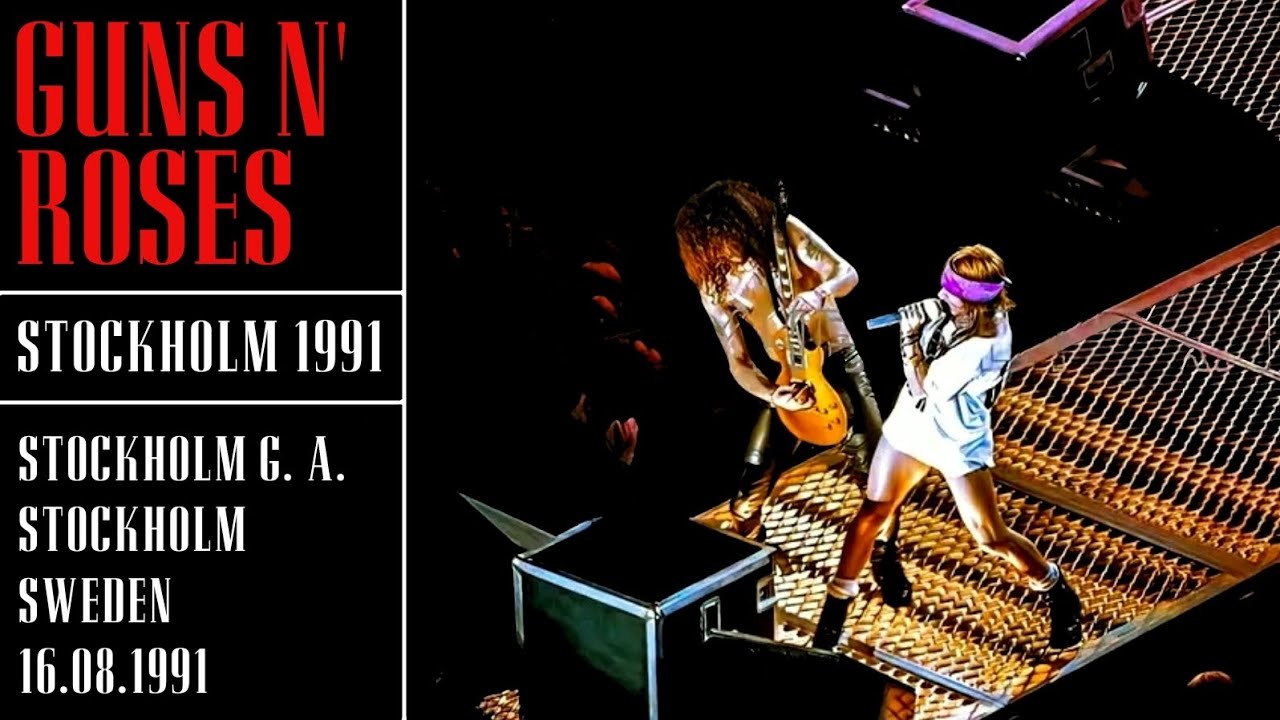 [AI Remastered] Guns N' Roses Live At Stockholm Globe Arena, Stockholm, Sweden, 16.08.1991