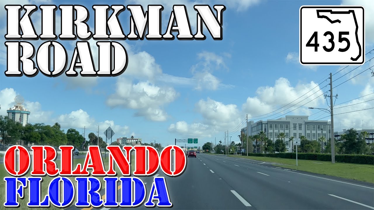 FL 435 North - Kirkman Road - Orlando - Florida - 4K Highway Drive