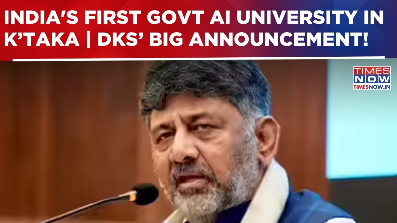 DKS' Big Announcement! K'taka Unveils India's First Govt-Backed AI Uni, B'luru To Lead AI Vision?