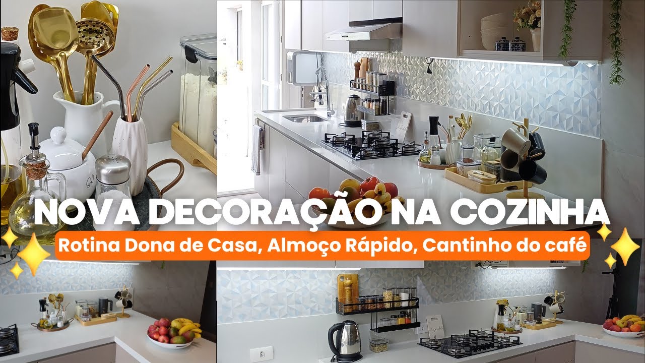 Rotina Dona de Casa, Almoço Rápido, Cantinho do café, Decoração Nova na Cozinha | Carla Oliveira