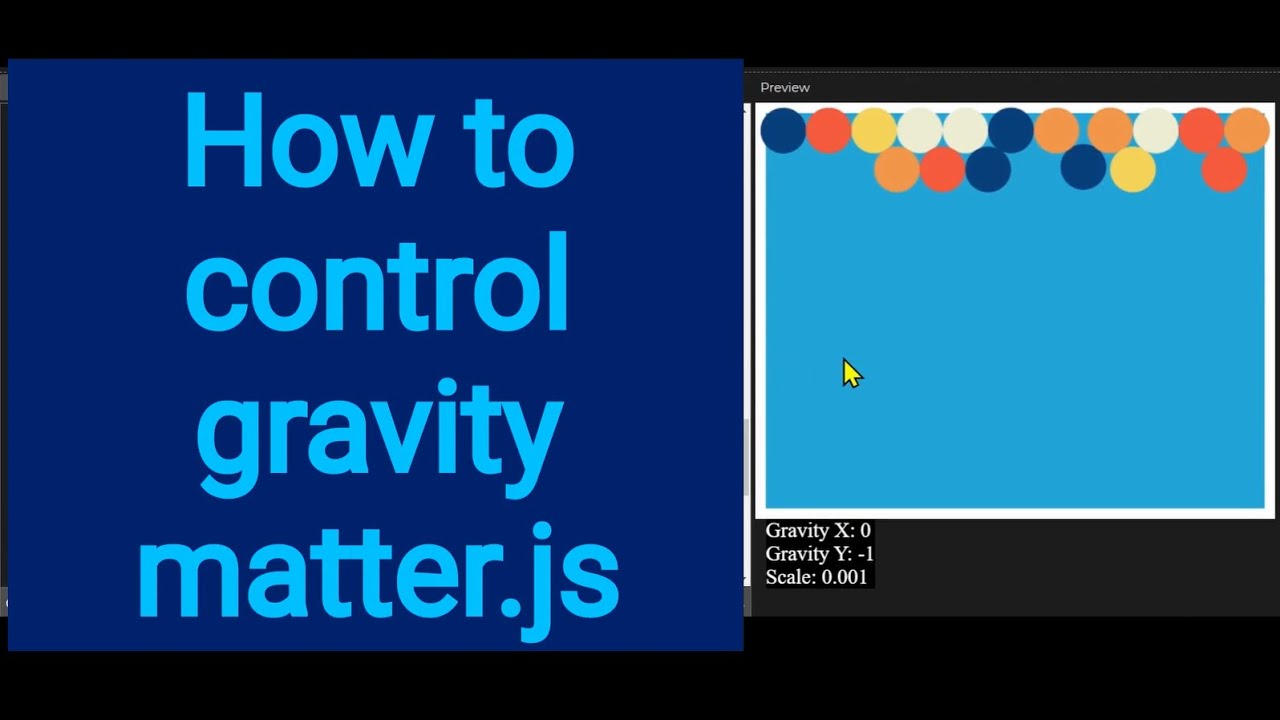 6a How to control gravity matter.js