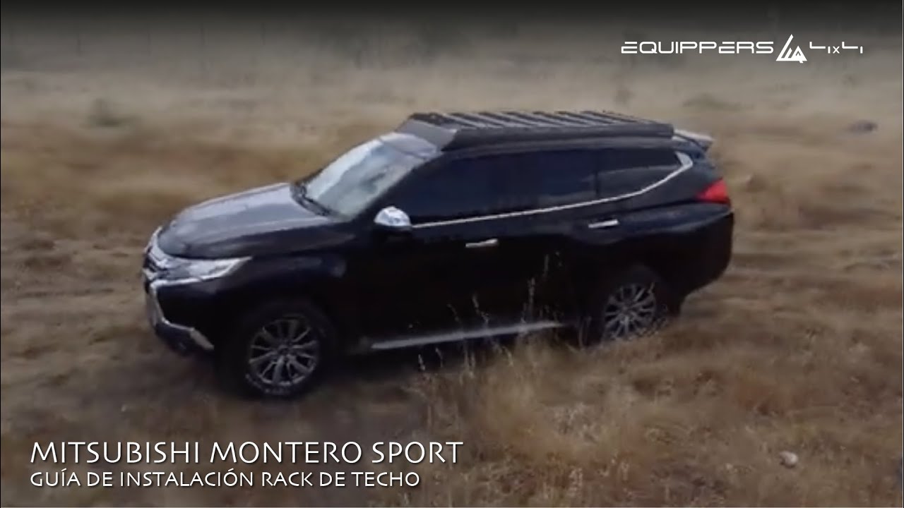 MITSUBISHI MONTERO SPORT, guía de instalación rack de techo.