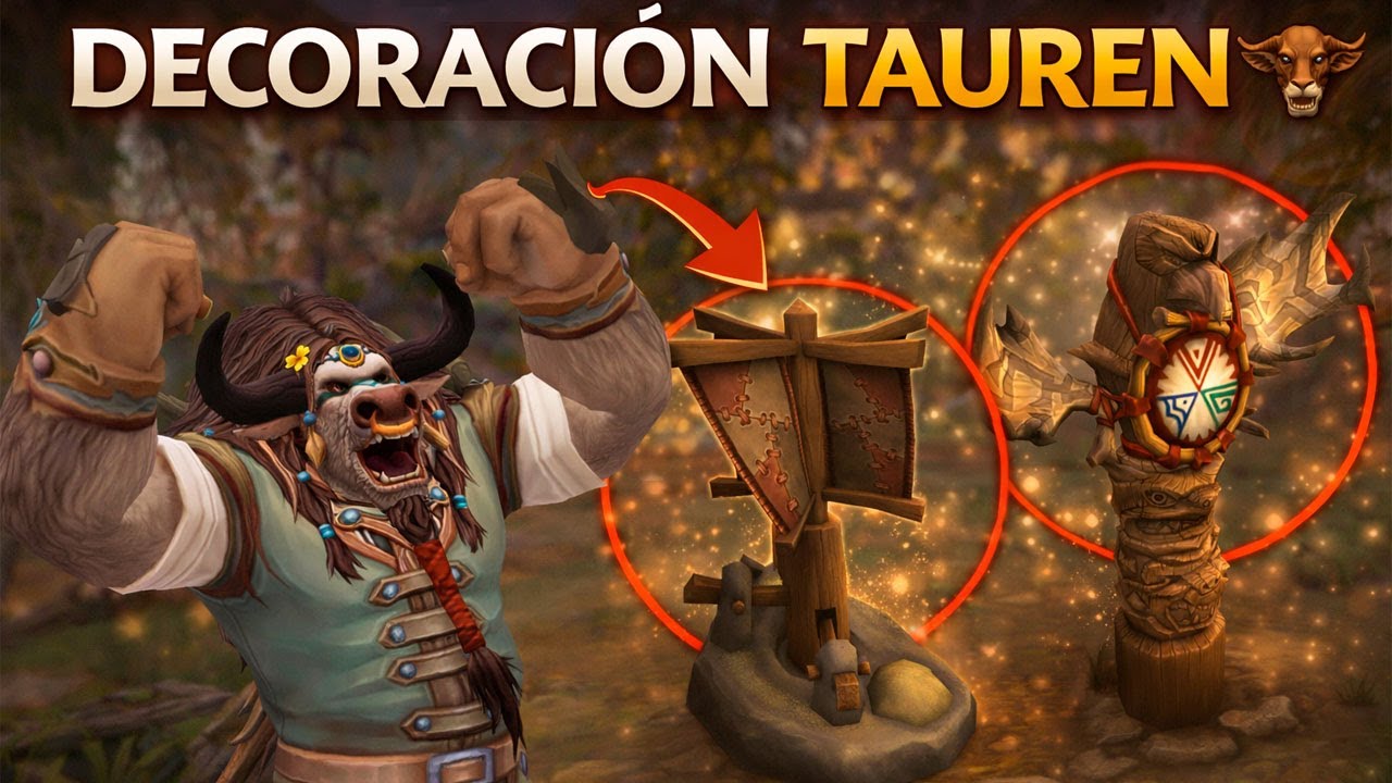 ¡Consigue TODOS los Adornos Tauren para el Housing en WoW! 🐂 | Tutorial Completo | Housing WoW
