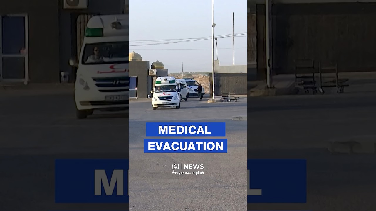 Children from Gaza arrive in Jordan for medical treatment