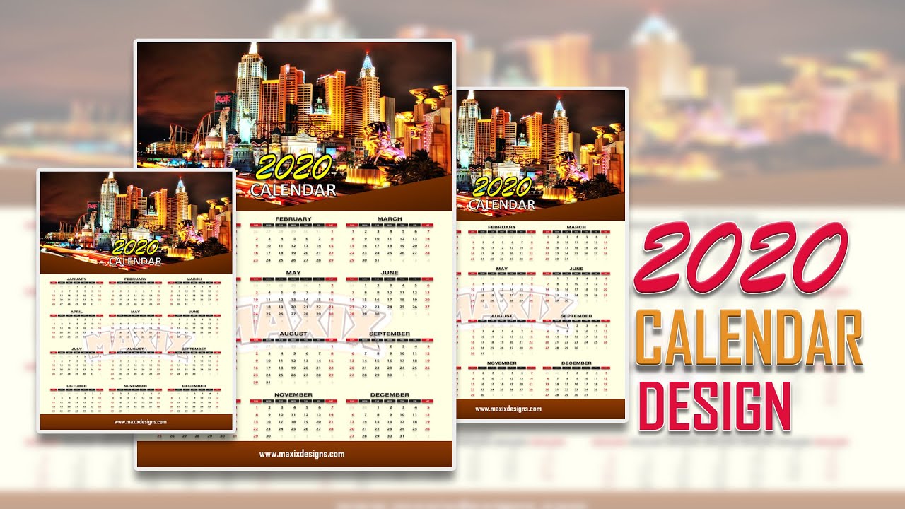2020 CALENDAR DESIGN in Microsoft Word (100% EASY)_NO PROFESSIONAL SKILL REQUIRED