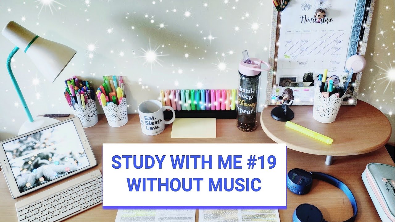 1H STUDY WITH ME WITHOUT MUSIC | 1H ESTUDIA CONMIGO SIN MÚSICA #19 | Tiempo entre Códigos