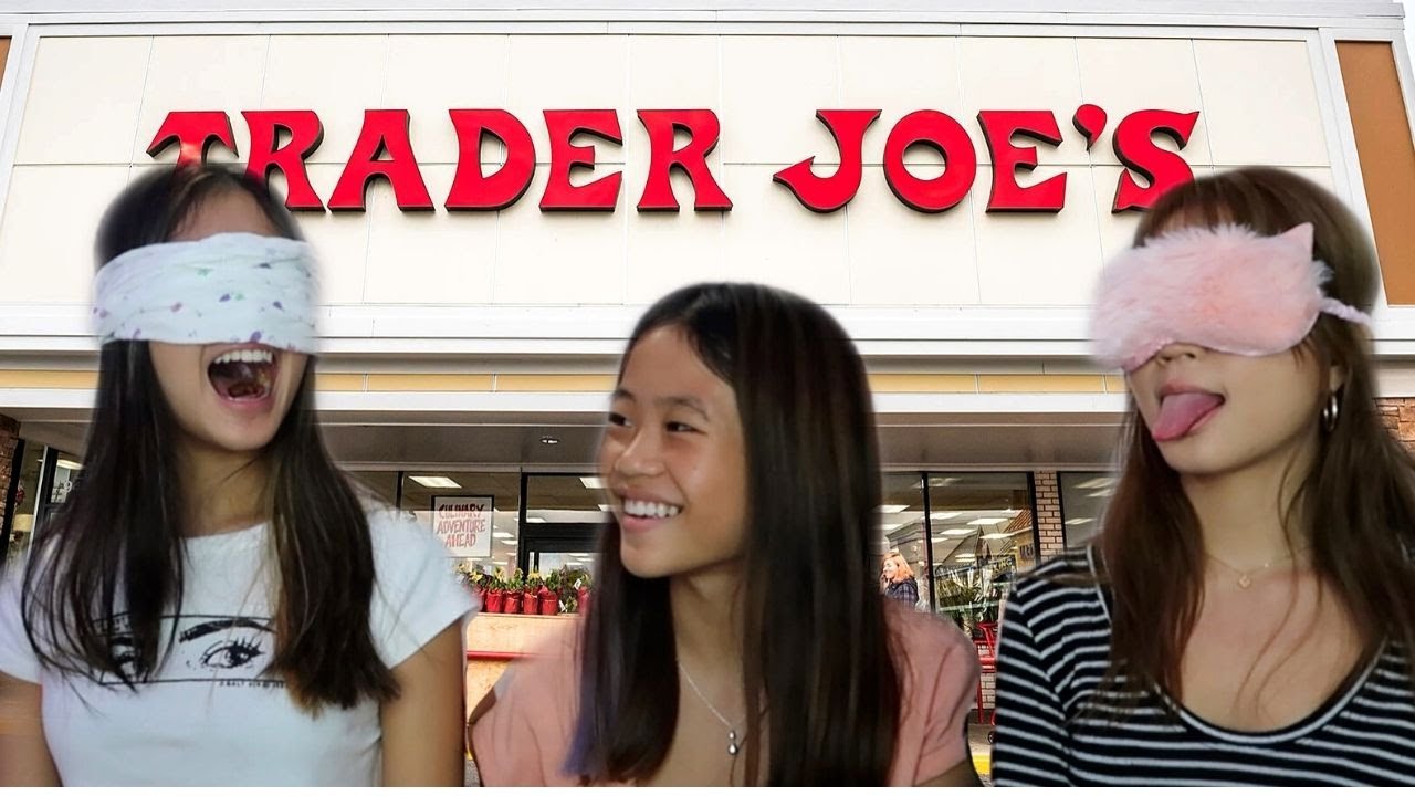 TRADER JOES TASTE TEST (blind folded)