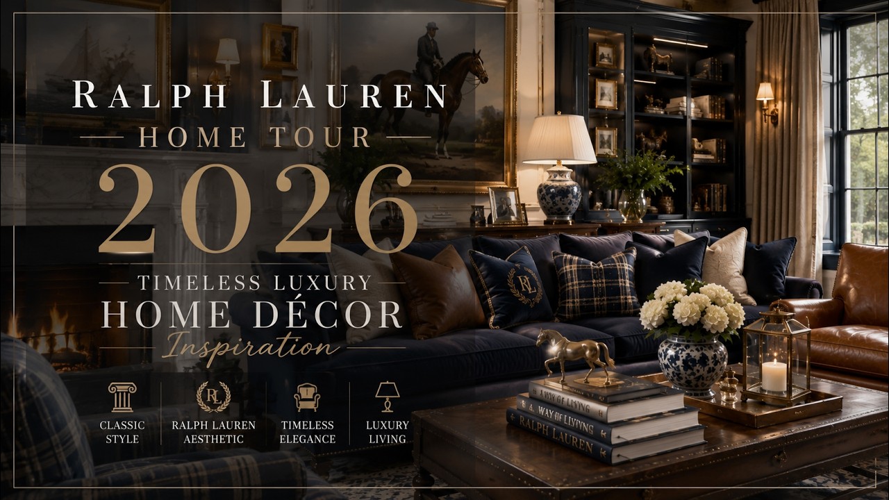 Тур по дому в стиле Ralph Lauren 2026 | Вдохновение для вневременного роскошного интерьера