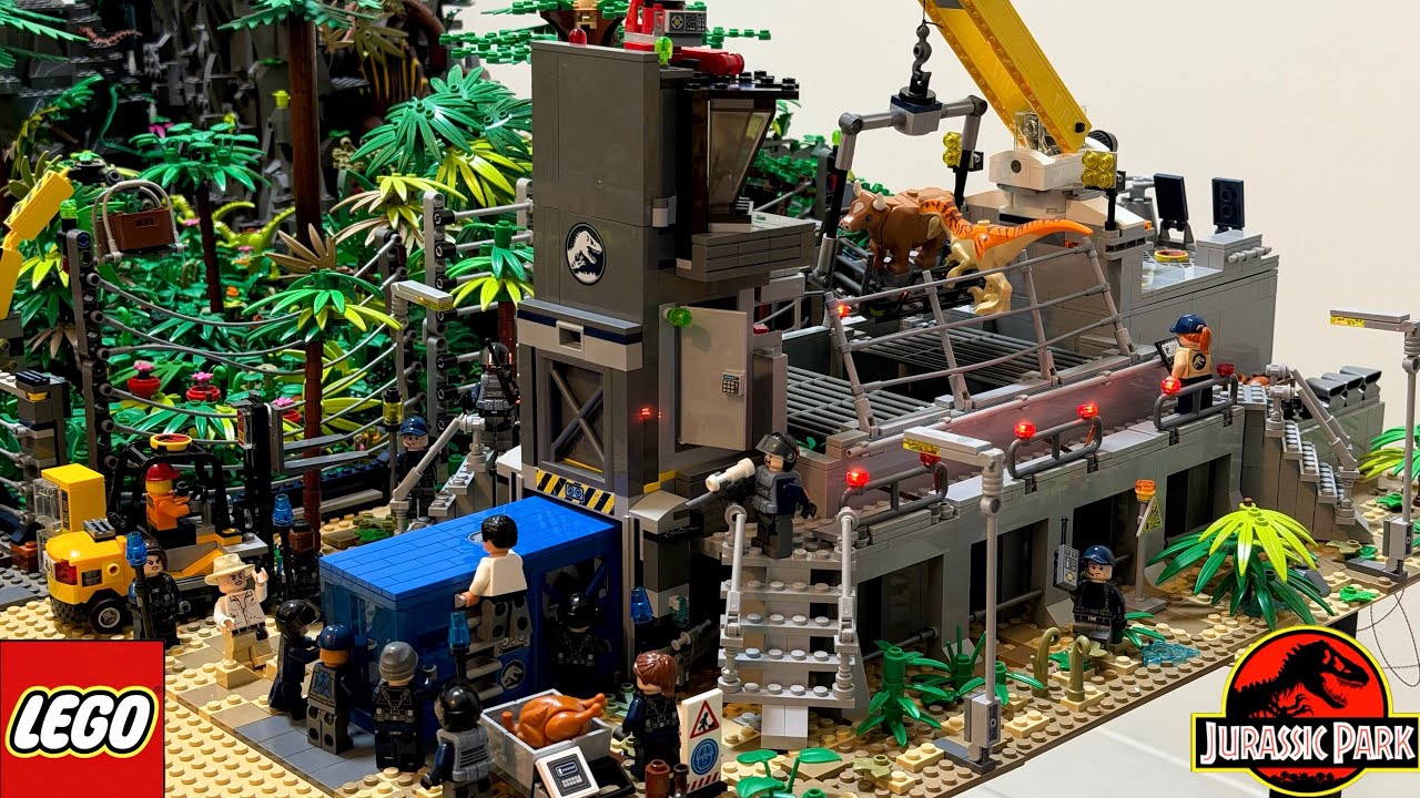 LEGO JURASSIC WORLD : RAPTOR PEN🦖4K 💥