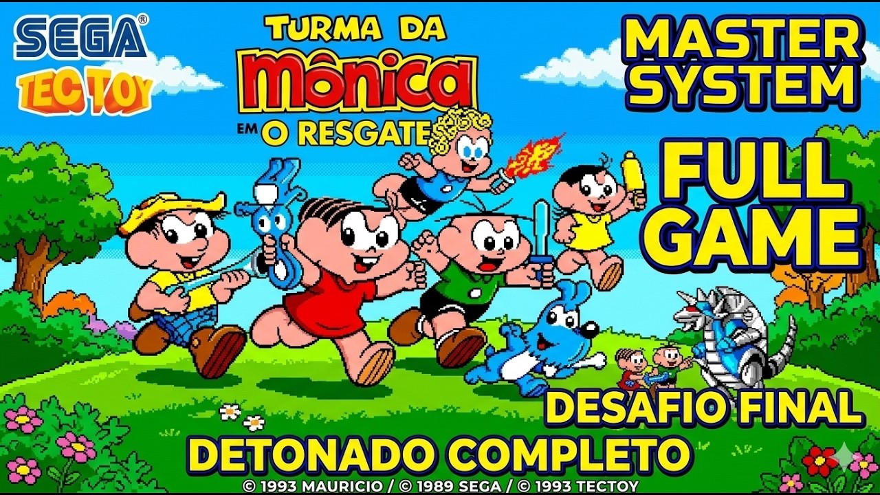 TURMA DA MÔNICA: O RESGATE - MASTER SYSTEM - FULL GAME
