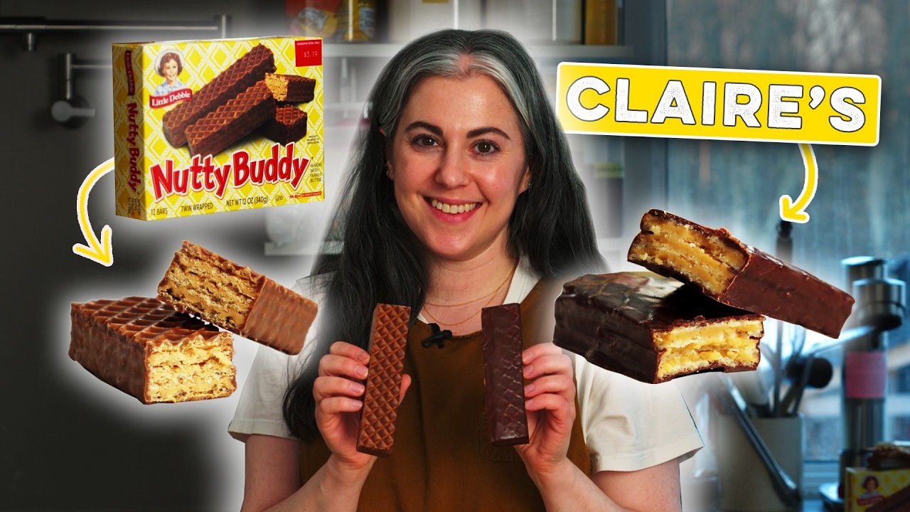 Я попыталась приготовить домашние батончики Nutty Buddy | Claire Recreates