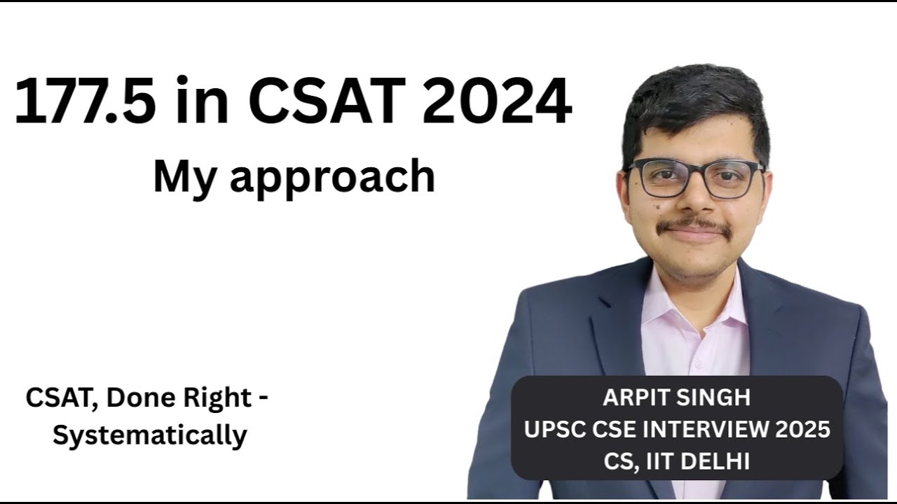 CSAT 2024 Approach | How I Scored 177.5/200