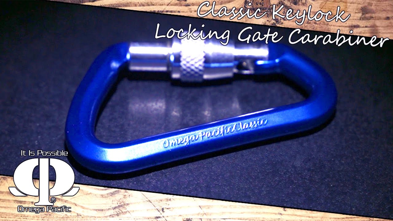 Climbing & Camping Gear - Omega Pacific Classic Keylock Screw Lock Carabiner
