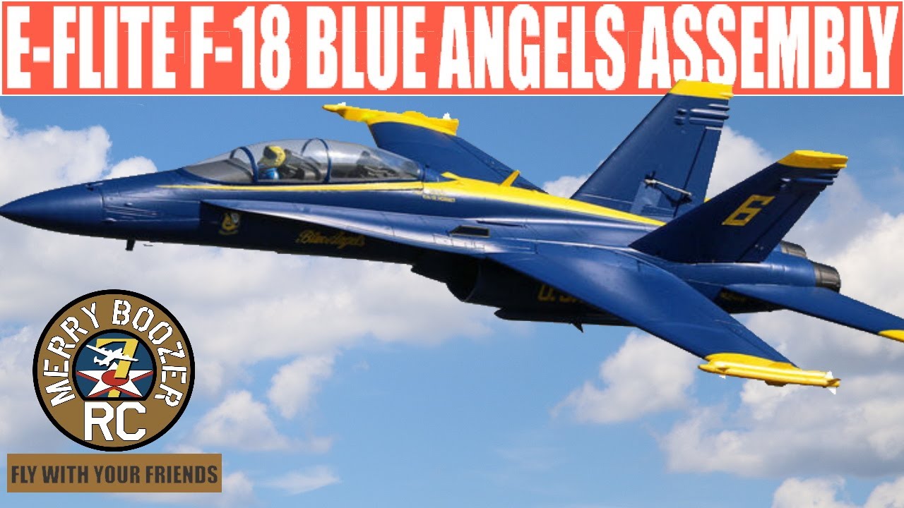 E-Flite F-18 Blue Angels 80mm EDF BNF Basic Assembly
