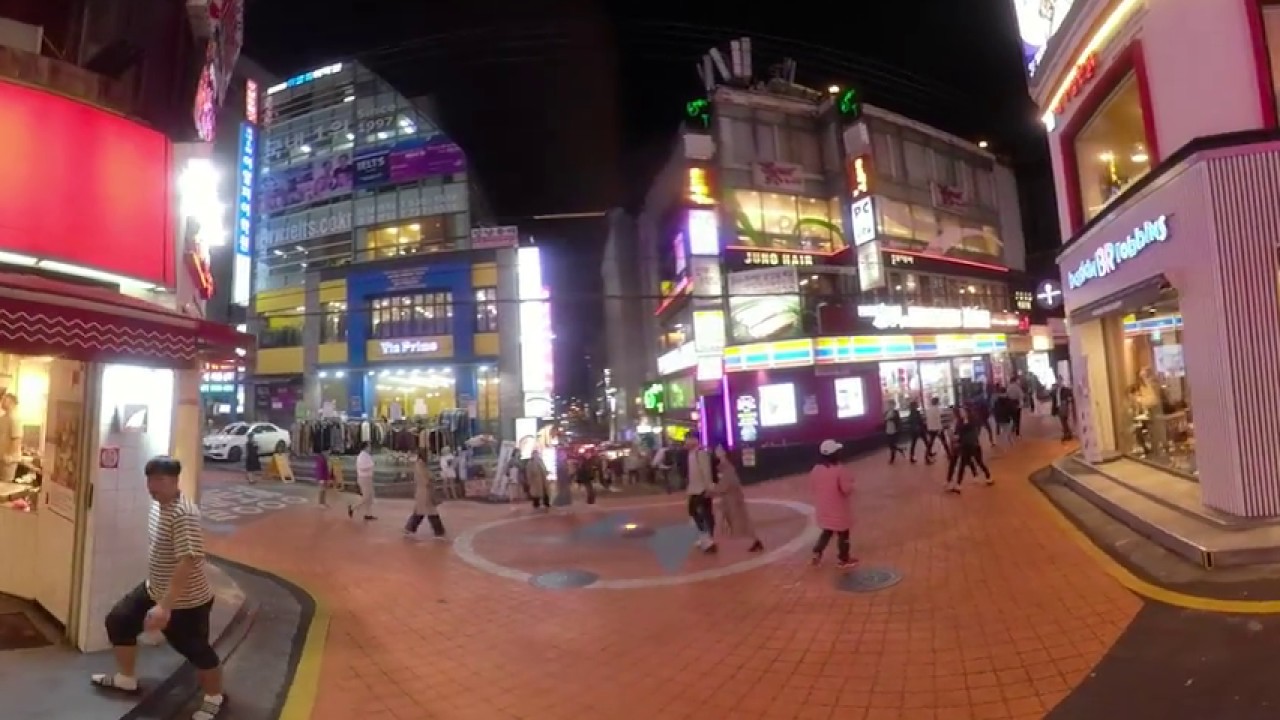 [4K 360° VR Video] Gangnam, Seoul, Korea  in autumn, 4K video 😋 チュング・ミョンドン (韓国ソウル江南)