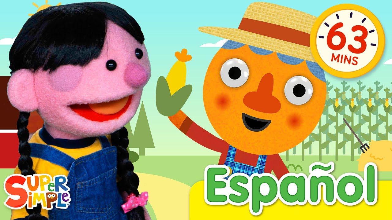 El Viejo MacDonald Y Más | ¡Canciones Infantiles Divertidas Para Cantar! | Super Simple Español