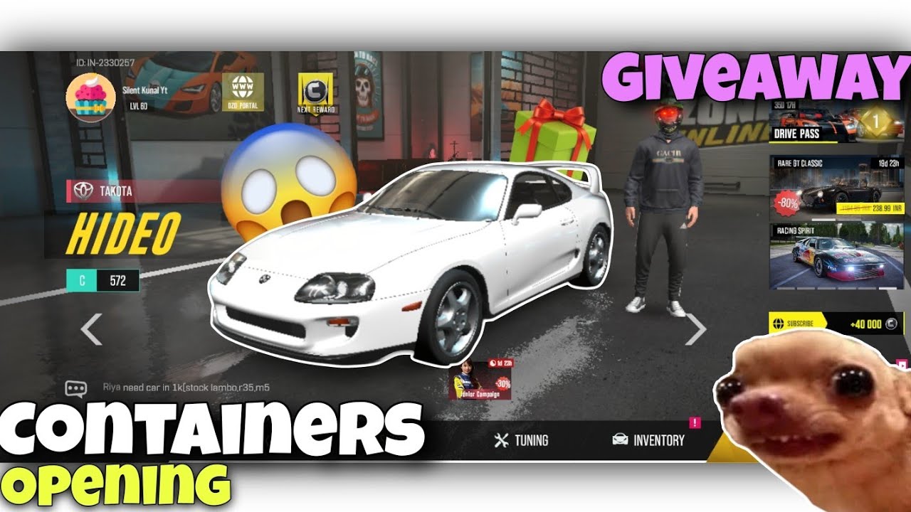 Container Opening In Drive zone online || Supra Mk4 Giveaway,Kiya Hame Rare Car Melegii ? ||