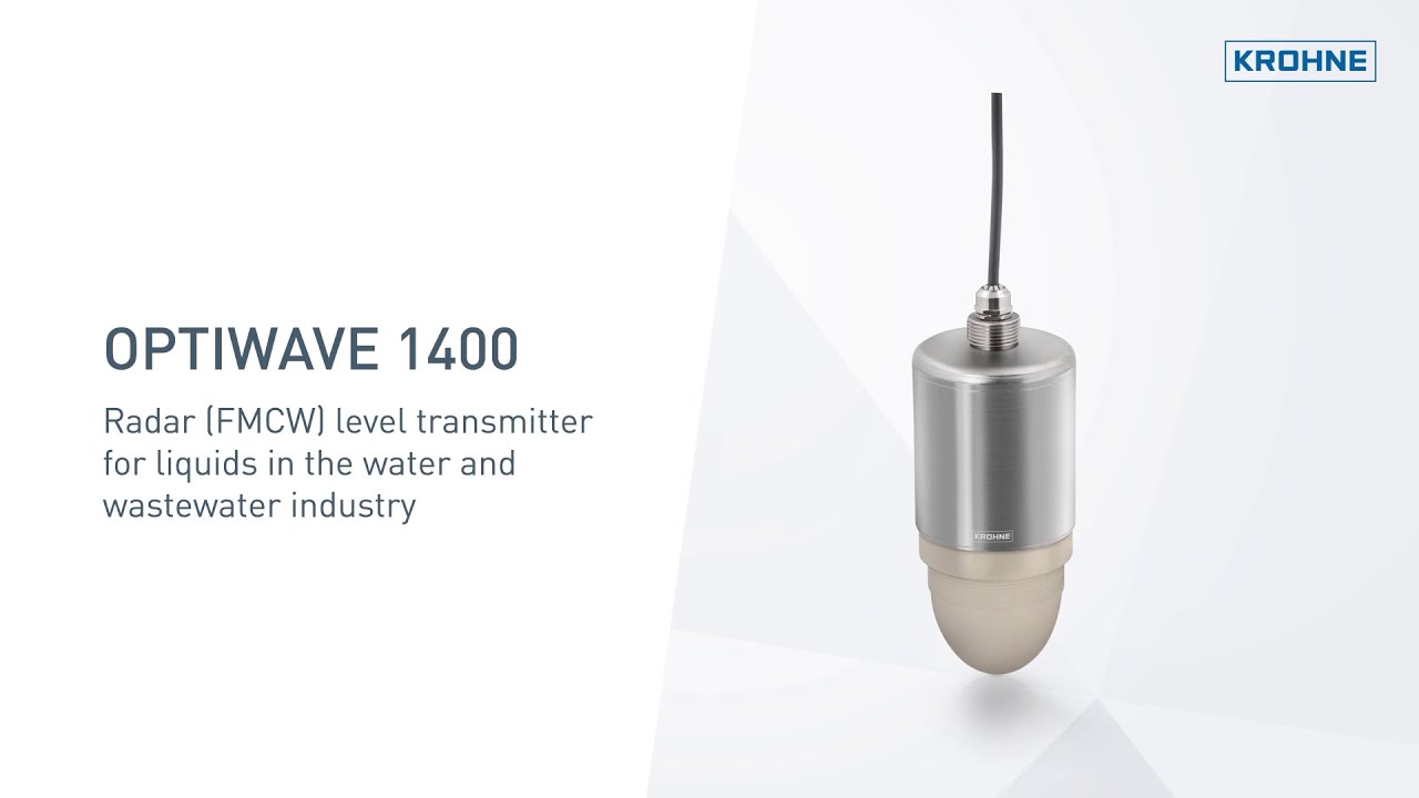 OPTIWAVE 1400 – Radar (FMCW) level transmitter for liquids in the water and wastewater industry