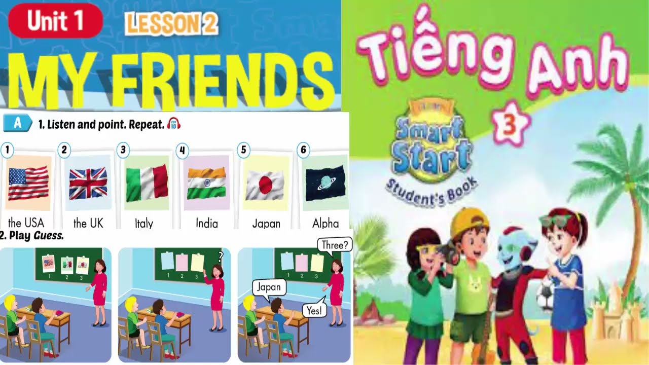 Tiếng anh lớp 3 i-learn smart start / unit 1 my friends lesson 2| English for Everyone