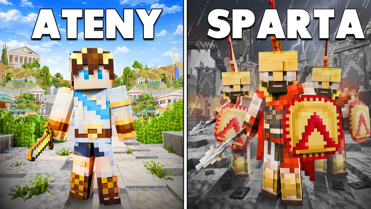 100 Graczy Symuluje Antyczną Grecję w Minecraft