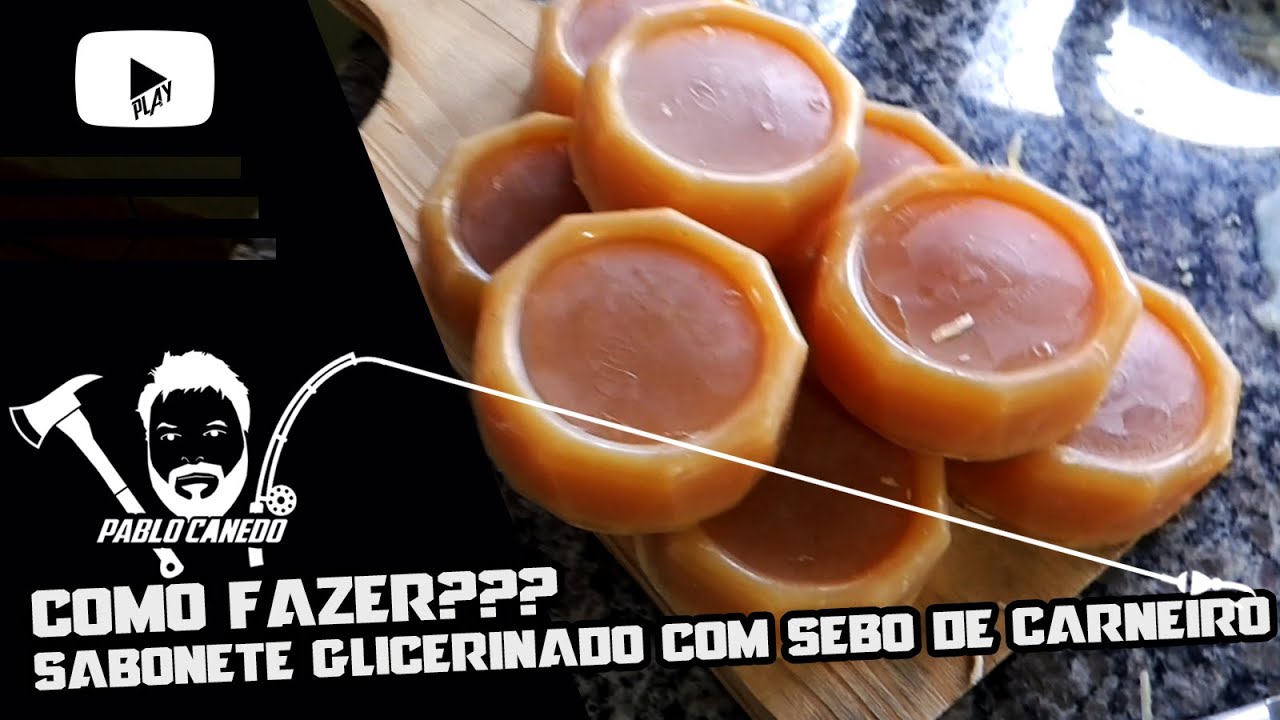 Como fazer #sabonete #glicerinado  #sebo de #carneiro / How to make #soap #glycerin #mutton #tallow