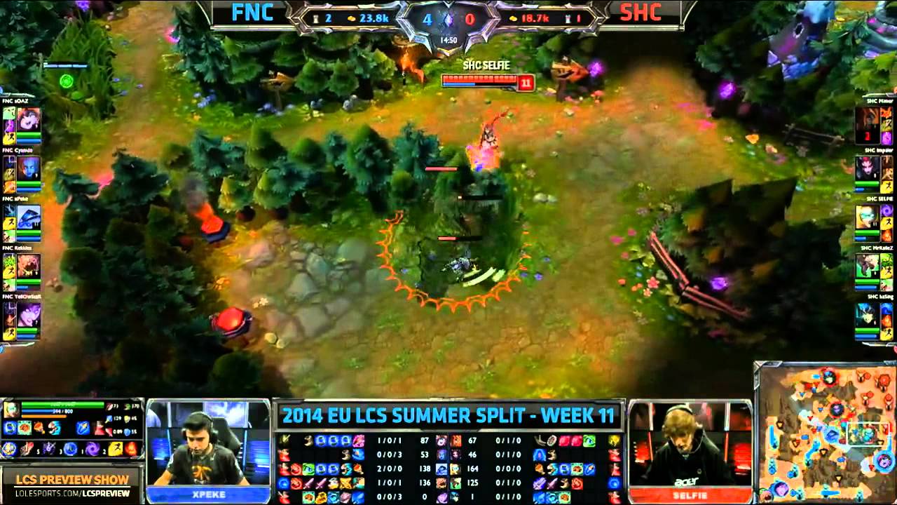 EULCS Summer Split 2014 | Fnatic VS SHC w11d1