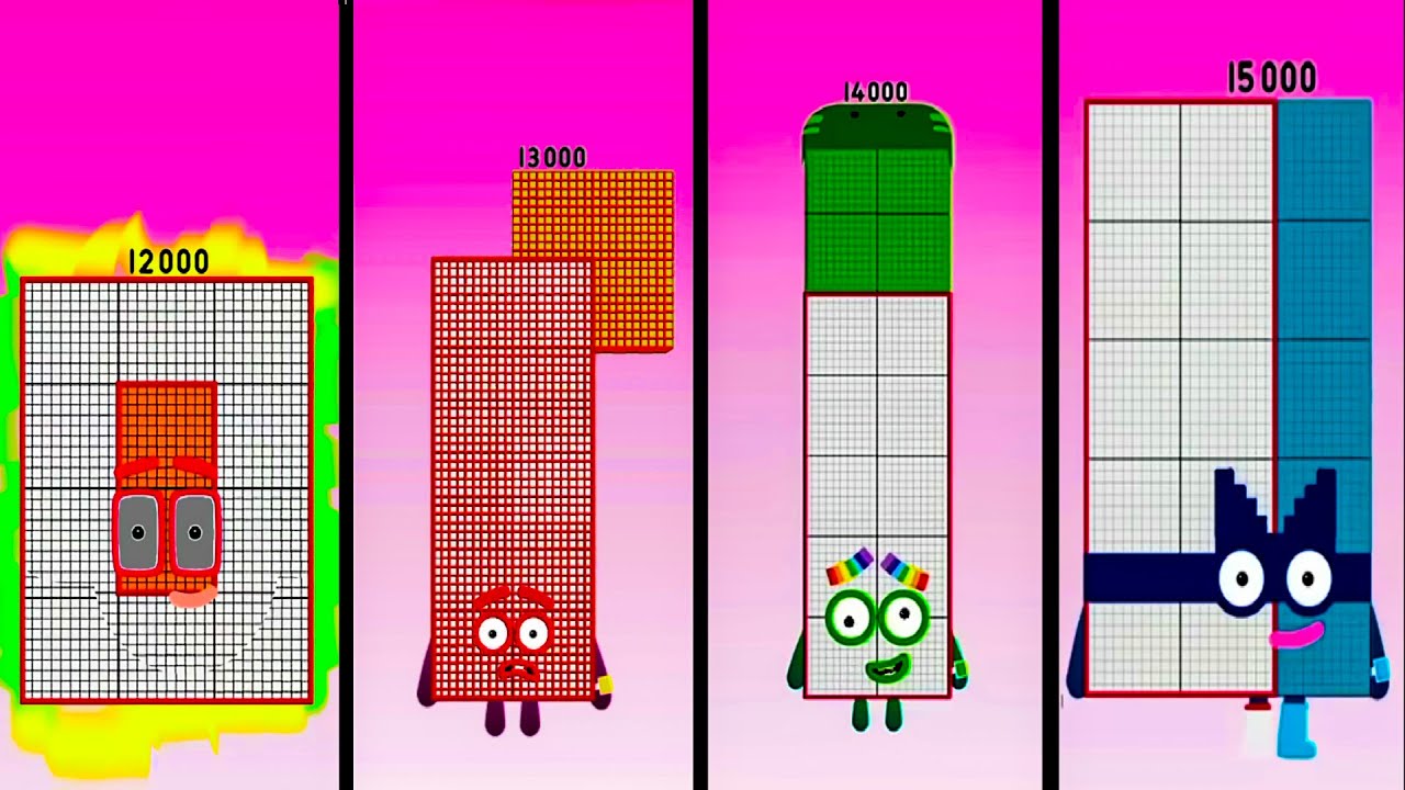 Sprunki OC ALL Numberblocks 12 000M - 15 000M | Compilation Incredibox #sprunki #numberblock