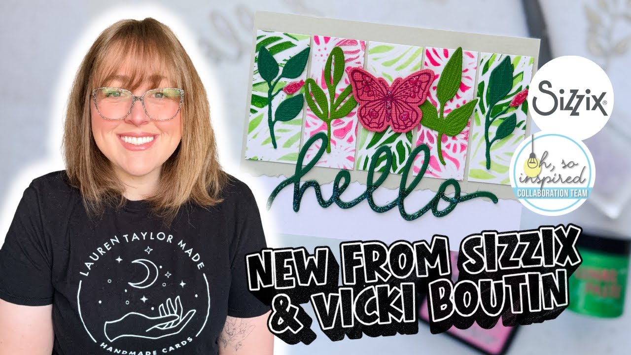 Sizzix & Vicki Boutin Floral Hello Card [Oh So Inspired January 2026!]