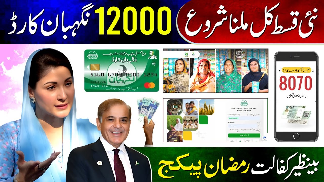 8171 Good News! 14500 Milna Shuru | BISP New Update 2026 | Ramzan Package - Nigehban Card Apply