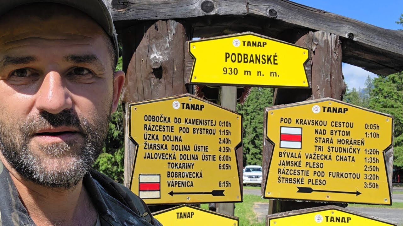 Výlet 06/25, časť 1 - príjazd na miesto začiatku výletu, krátky pochod (Pribylina, Vysoké Tatry)