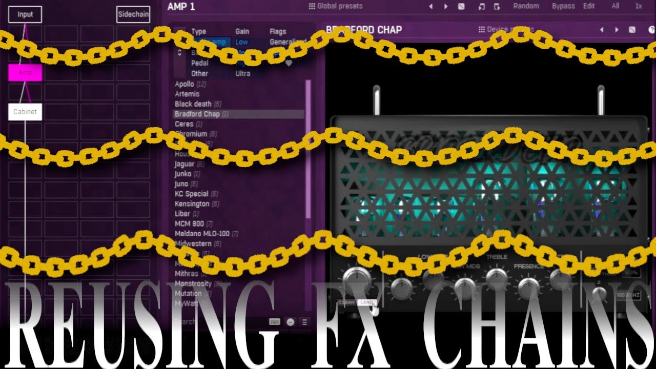 Saving FX Chains in MGuitarArchitect