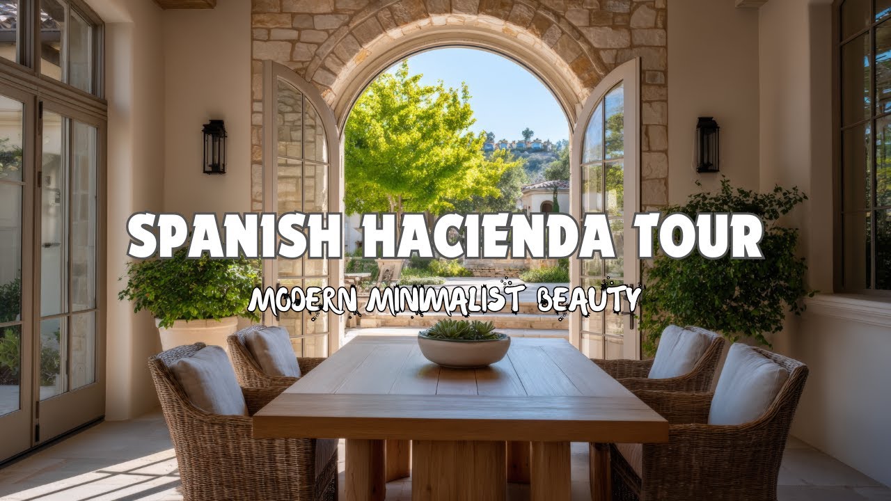 Spanish Hacienda Minimalist Home Tour | Breezy Beauty & Quiet Luxury